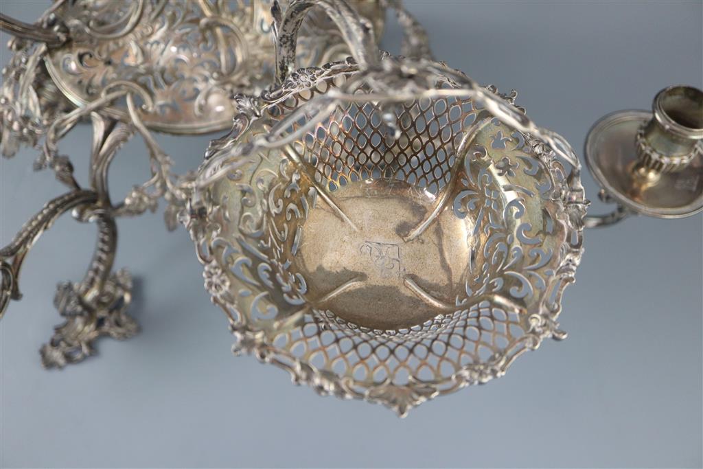 A good George III silver epergne, by Thomas Pitts I,